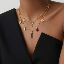 316L Stainless Steel Lucky Charm DIY Necklace & Bracelet Set | 18K PVD Gold