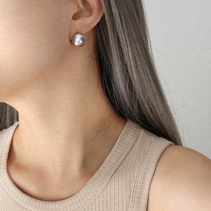 316L Stainless Steel Minimalist C-shaped Hoop Earrings - Image 5