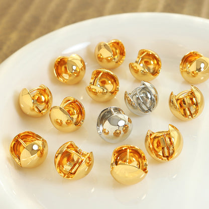 316L Stainless Steel Minimalist C-shaped Hoop Earrings - Image 7