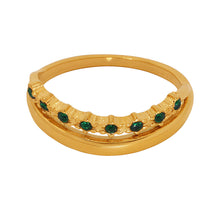 316L Stainless Steel Minimalist Green Zircon Ring - Image 11