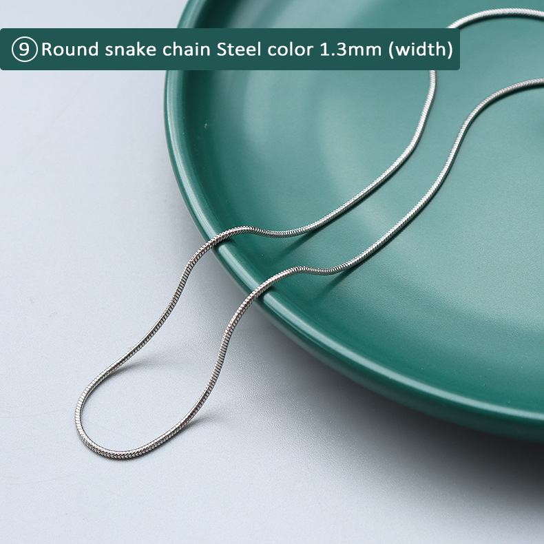 316L Stainless Steel 18K Gold Plated Minimalist Layering Chain Necklaces