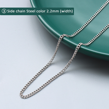 316L stainless steel 18K Gold Plated Minimalist Layering Chain Necklaces color option display for wholesale necklace buyers