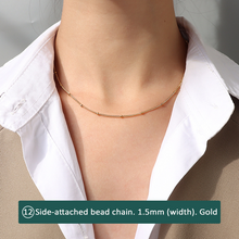 316L stainless steel 18K Gold Plated Minimalist Layering Chain Necklaces main product view for wholesale necklace buyers