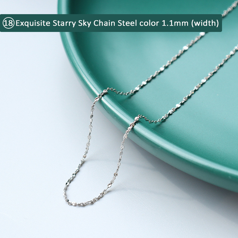 316L Stainless Steel 18K Gold Plated Minimalist Layering Chain Necklaces