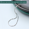 Steel / Thick Starlight Chain 40cm + 5cm Extender