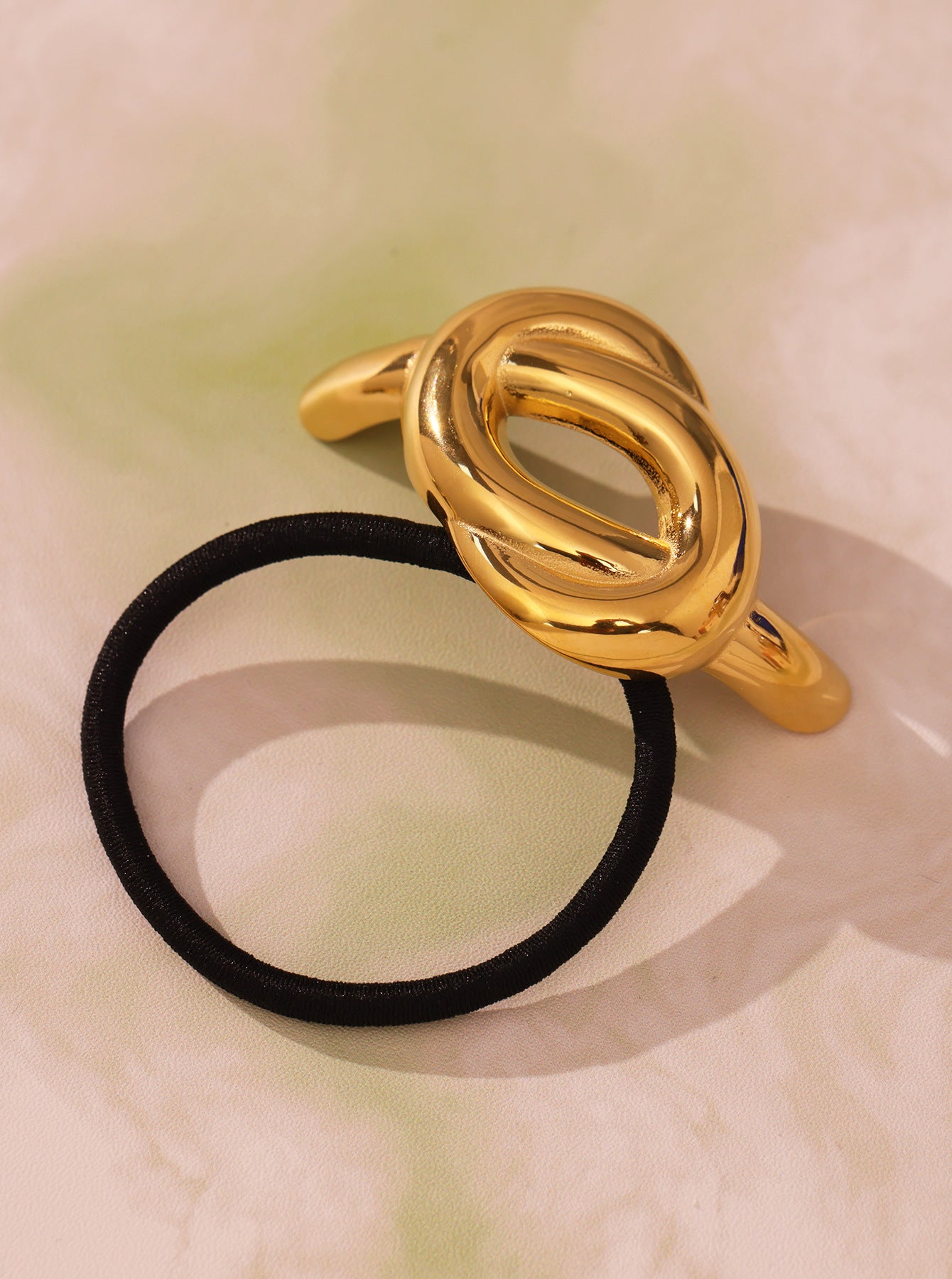 316L Stainless Steel Minimalist Semi-Circle Hair Tie Hair Accessory - Minimalist Semi-Circle Hair Tie Wholesale Stainless Steel Jewelry - Sensitive Skin Friendly - Detail 10