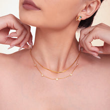 316L Stainless Steel Minimalist Star Pave Zircon Double-Layer Necklace - Image 6