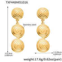 316L Stainless Steel Minimalist Twisted Hoop Earrings & Necklace - Image 13