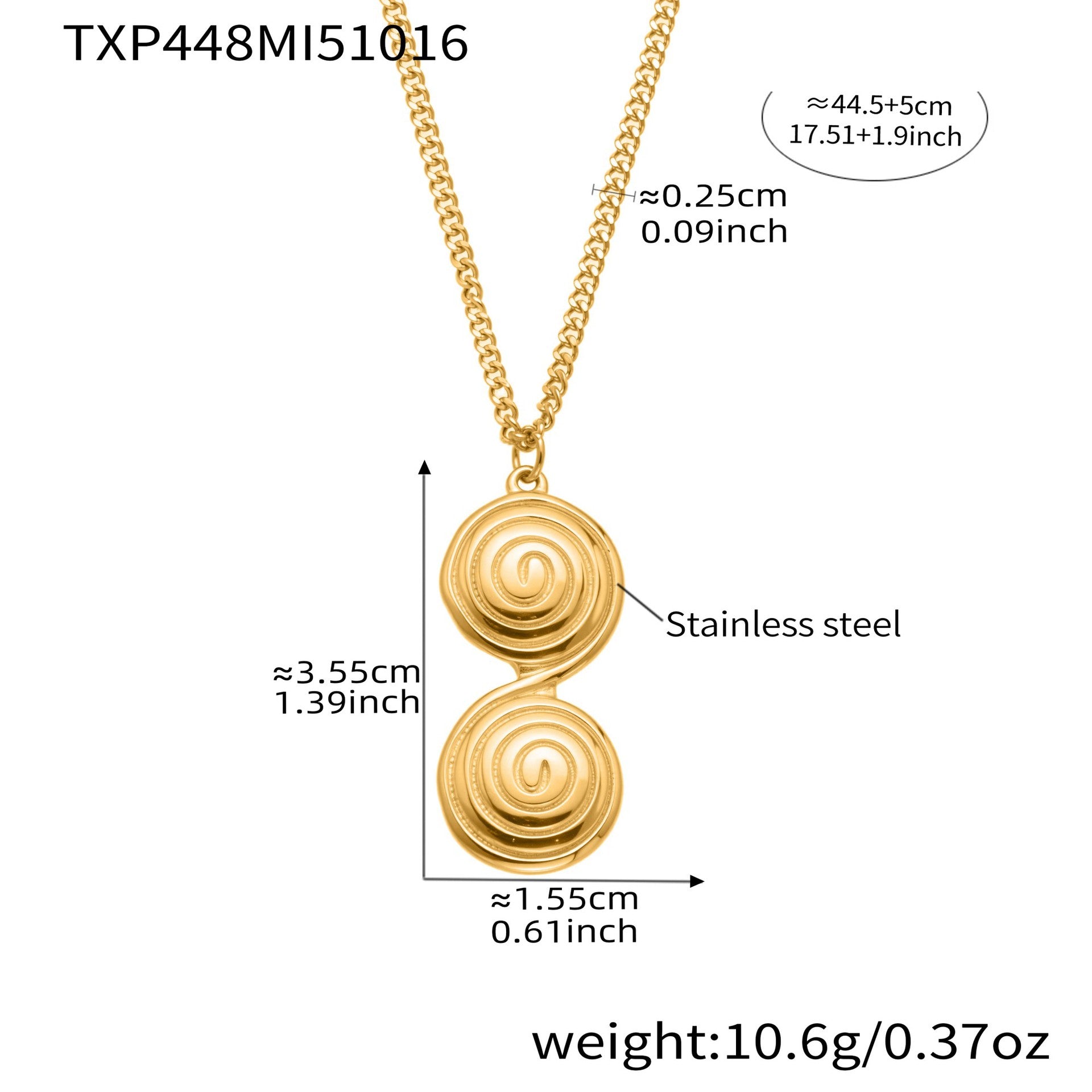 316L Stainless Steel Minimalist Twisted Hoop Earrings & Necklace - Image 8