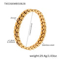 Gold / Heart Zircon Chain 17+5cm
