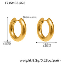 316L Stainless Steel Mixed Metal Hoop Earrings - Image 7