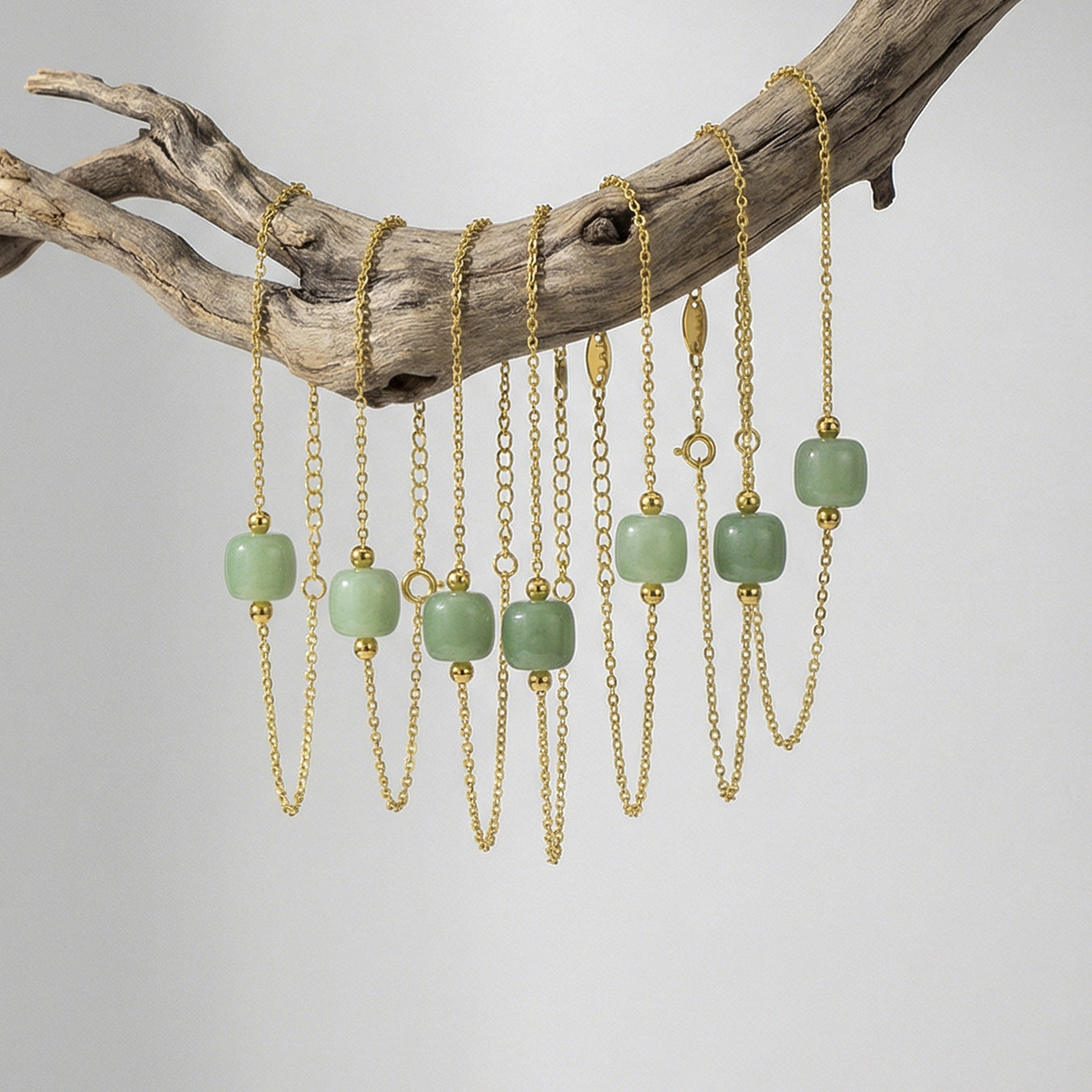 316L Stainless Steel Modern Minimalist Round Bead Necklace & Bracelet Set - Image 10