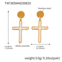 316L Stainless Steel Mother-of-Pearl Cross Jewelry Collection - Image 8