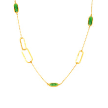 316L Stainless Steel Multi-Faceted Geometric Clear Glass Double Layer Collarbone Necklace - Image 6