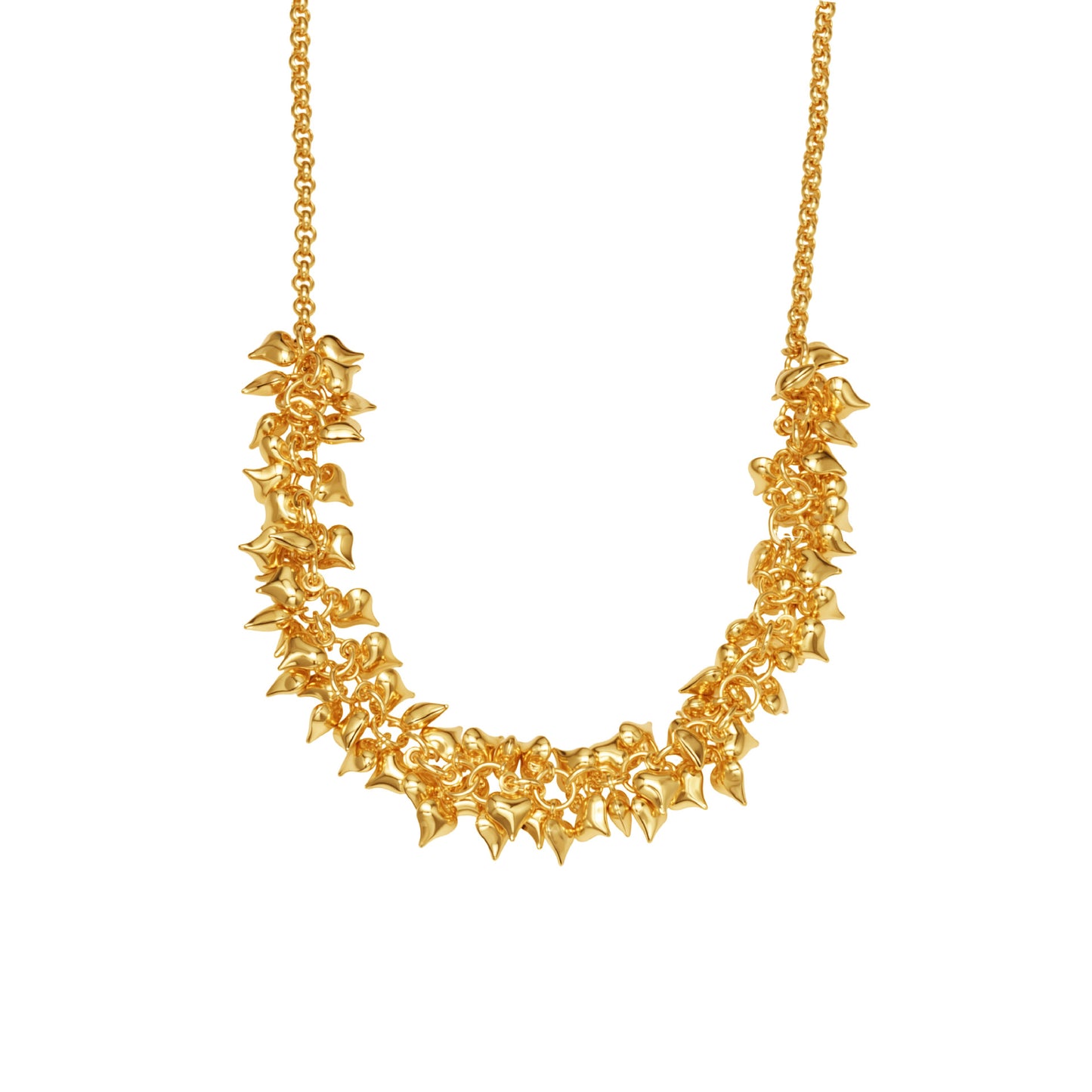 316L Stainless Steel Multi Heart Charm Necklace – Luxury Layered Chain