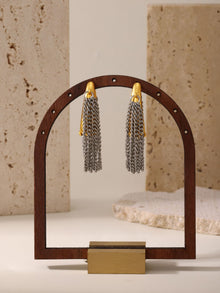316L Stainless Steel Multi-layer Chain Tassel Earrings - Image 8