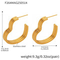 Layered Heart Hoops (Style A) / Gold