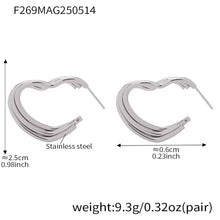 316L Stainless Steel Multi-Layer Geometric Hoop Earrings - Image 19