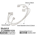 A Flower Zircon Steel Open Ring / Bangle