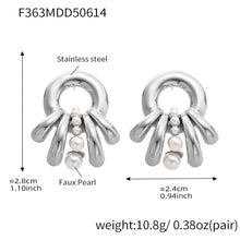 316L Stainless Steel Multi-Layer Shell Pearl Earrings - Image 13