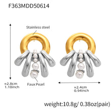 316L Stainless Steel Multi-Layer Shell Pearl Earrings - Image 8