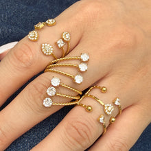 Multi-Layer Twist Open Ring - Steel Color