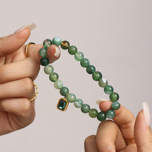 316L Stainless Steel Natural Agate Handmade Elastic Beaded Bracelet - Image 14