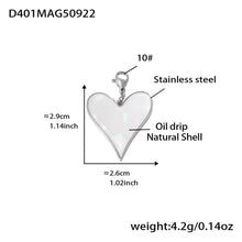 316L Stainless Steel Natural Mother-of-Pearl Heart & Starfish Enamel Jewelry Collection - Image 14