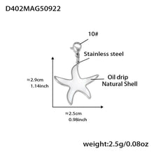 316L Stainless Steel Natural Mother-of-Pearl Heart & Starfish Enamel Jewelry Collection - Image 18