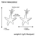 Starfish Steel Earrings / One Size