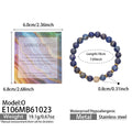 Style O Zircon & Natural Stone Stretch Bracelet / Bracelet