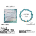 Style Q Zircon & Natural Stone Stretch Bracelet / Bracelet