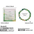 Style R Zircon & Natural Stone Stretch Bracelet / Bracelet
