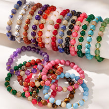 316L Stainless Steel 18K PVD Gold Natural Stone Beaded Bracelet made with 316L stainless steel and 18K PVD gold finish for wholesale jewelry buyers - image 22