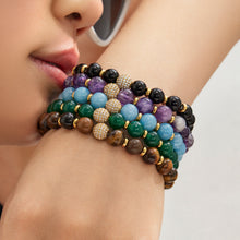 316L Stainless Steel 18K PVD Gold Natural Stone Beaded Bracelet made with 316L stainless steel and 18K PVD gold finish for wholesale jewelry buyers - image 29