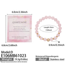 316L Stainless Steel 18K PVD Gold Natural Stone Beaded Bracelet made with 316L stainless steel and 18K PVD gold finish for wholesale jewelry buyers - image 4