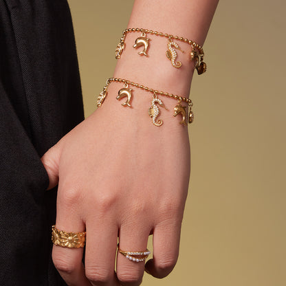 316L Stainless Steel Ocean Charm Bead Chain Jewelry - Image 4