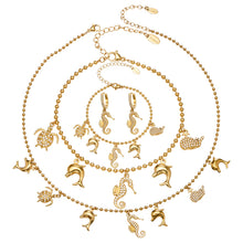 316L Stainless Steel Ocean Charm Bead Chain Jewelry - Image 5