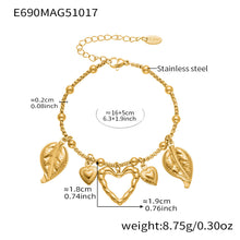 316L Stainless Steel Ocean-Inspired Shell & Fish Multi-Pendant DIY Bracelet - Image 3