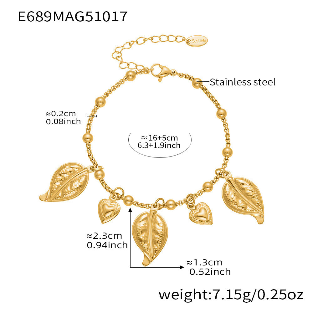 316L Stainless Steel Ocean-Inspired Shell & Fish Multi-Pendant DIY Bracelet - Image 7