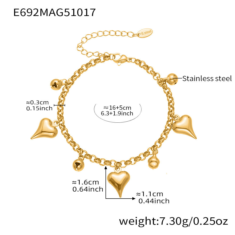 316L Stainless Steel Ocean-Inspired Shell & Fish Multi-Pendant DIY Bracelet - Image 9