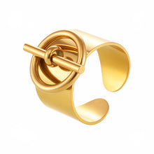 Open Wide Band Ring in Stainless Steel