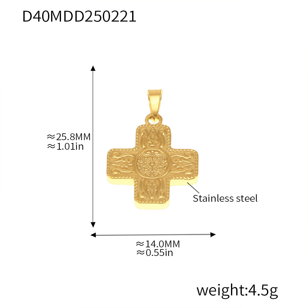 316L Stainless Steel Gold Pendant Necklace Charm Collection
