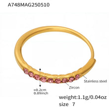316L Stainless Steel Pavé 5A Zirconia Stacking Ring - Image 12