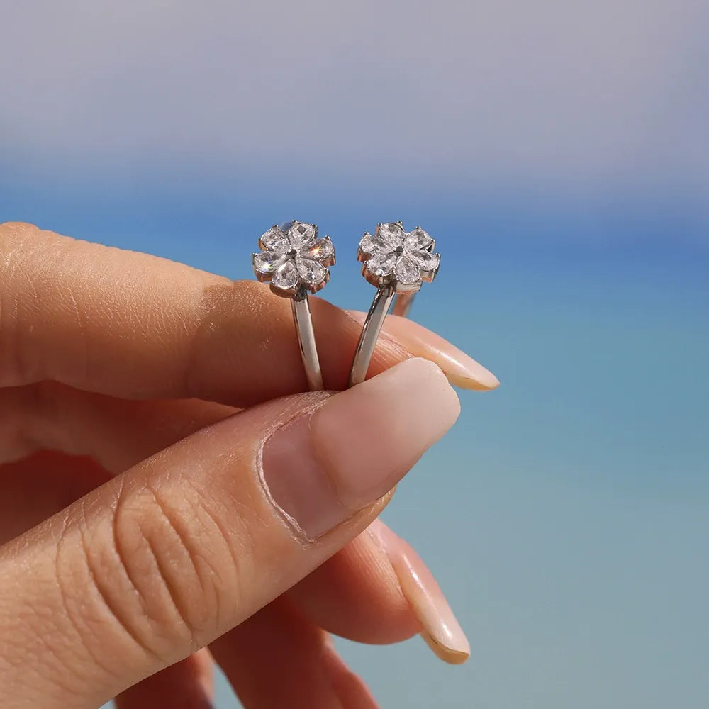 316L Stainless Steel Pavé 5A Zirconia Stacking Ring - Image 8