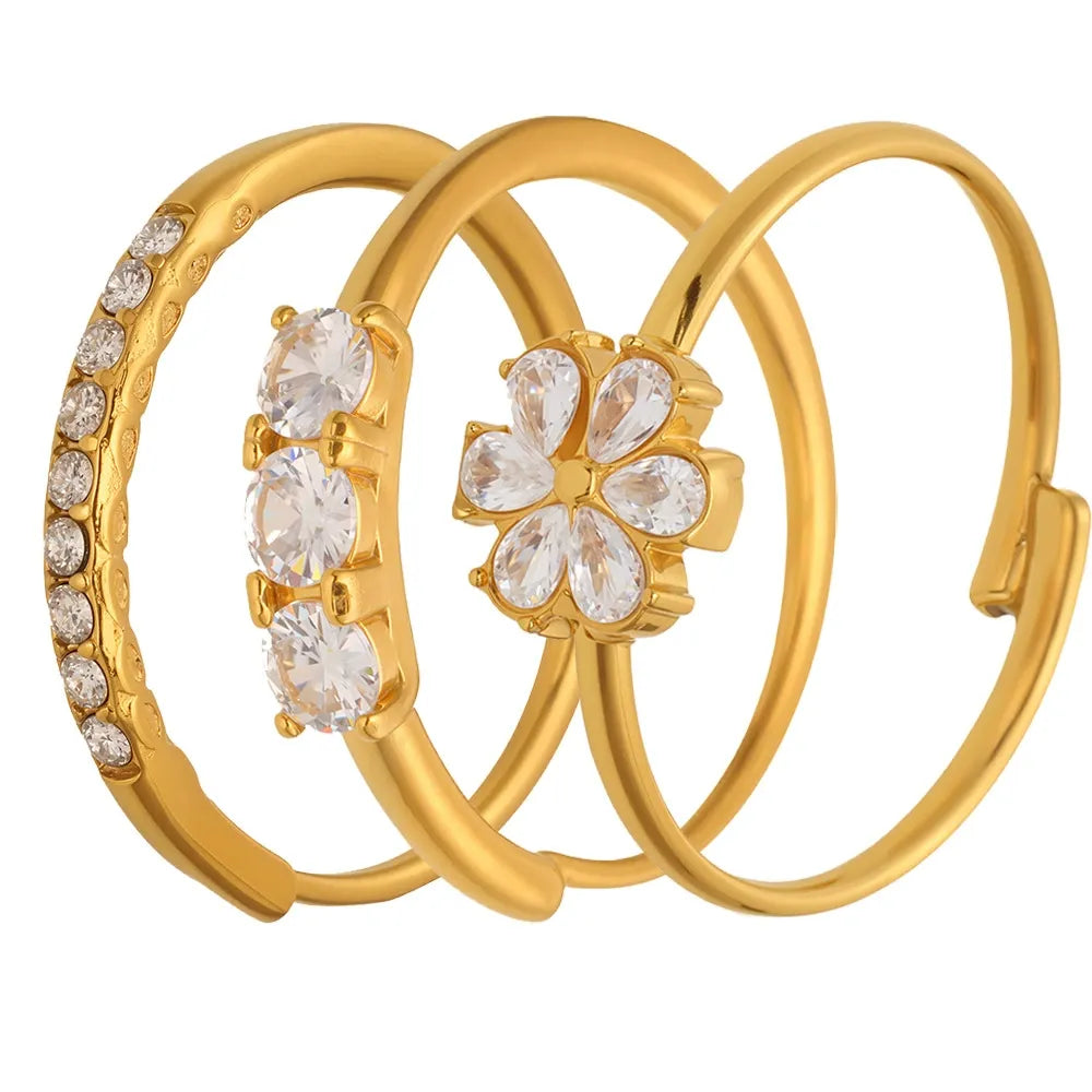 316L Stainless Steel Pavé 5A Zirconia Stacking Ring - Image 9