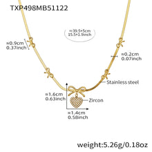 316L Stainless Steel Pavé Zircon Charm Blade Chain Jewelry - Image 12