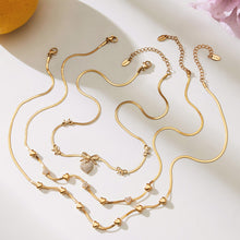 316L Stainless Steel Pavé Zircon Charm Blade Chain Jewelry - Image 4