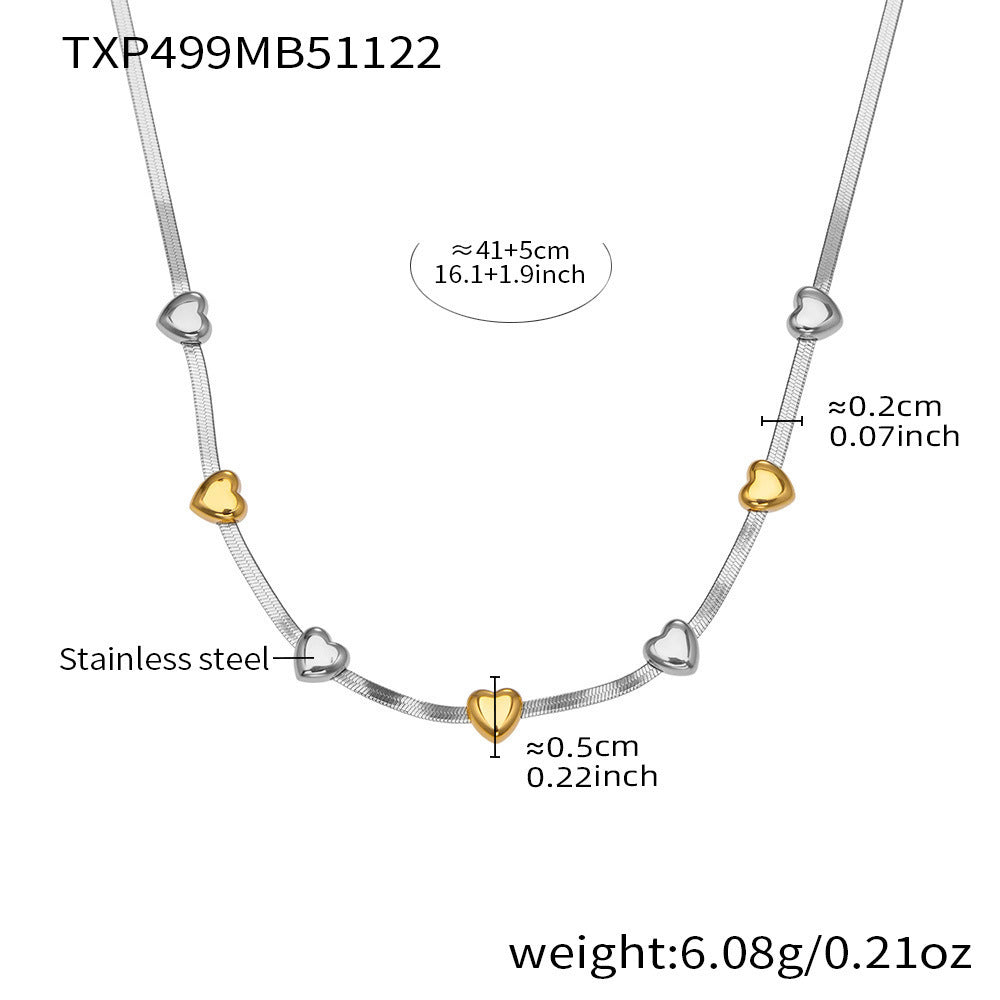 316L Stainless Steel Pavé Zircon Charm Blade Chain Jewelry - Image 9
