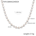 Necklace / Steel White Zircon